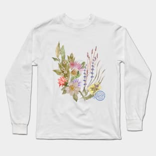 Vintage Cottage Core Floral Long Sleeve T-Shirt